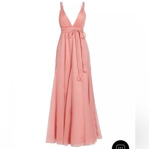 Alice+olivia Carisa Belted V-Neck Ball Gown; size 0; brand new with tag